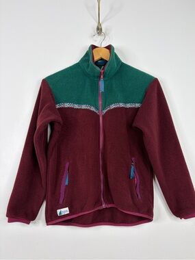 Vintage MEC Jacket Womens Small Red Fleece Southwest Made in Canada PolarTec